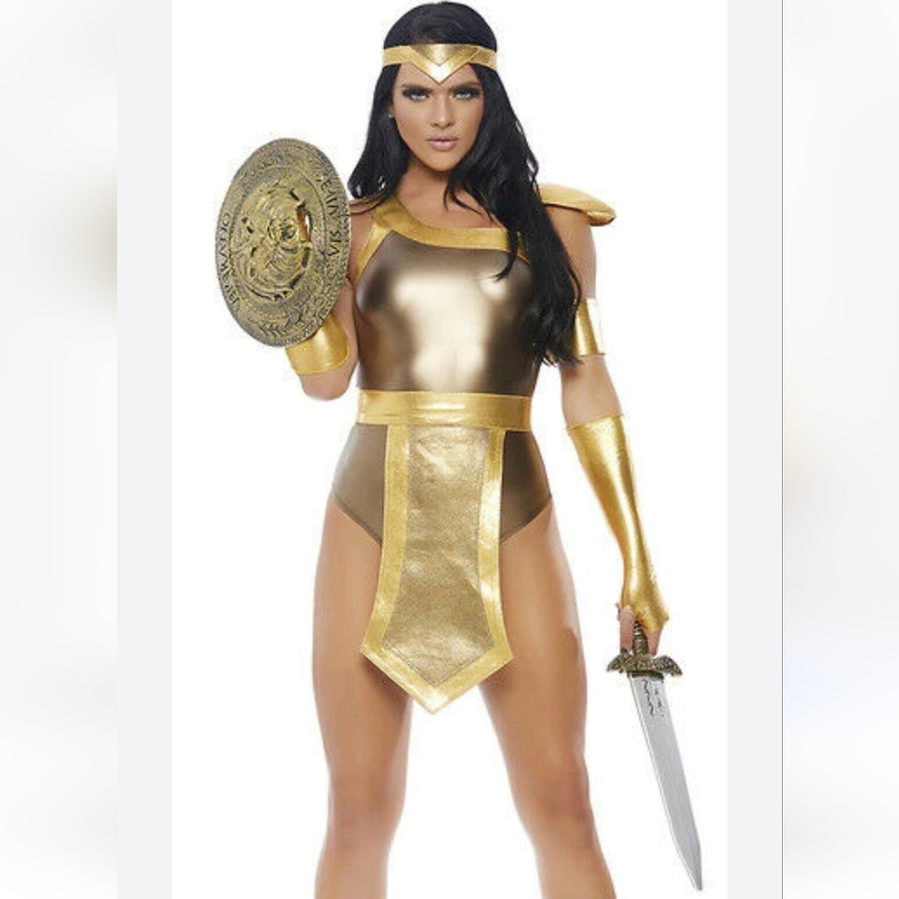 NWT Gold Up Gladiator Leg Avenue